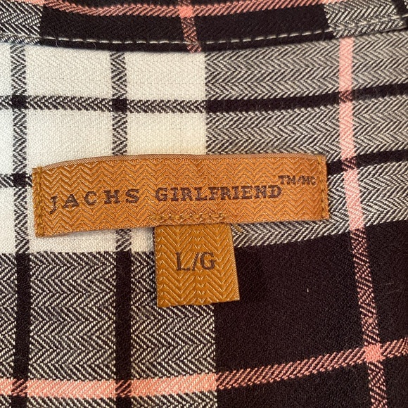 Jachs Girlfriend - plaid button down shirt. Size L - Picture 3 of 7